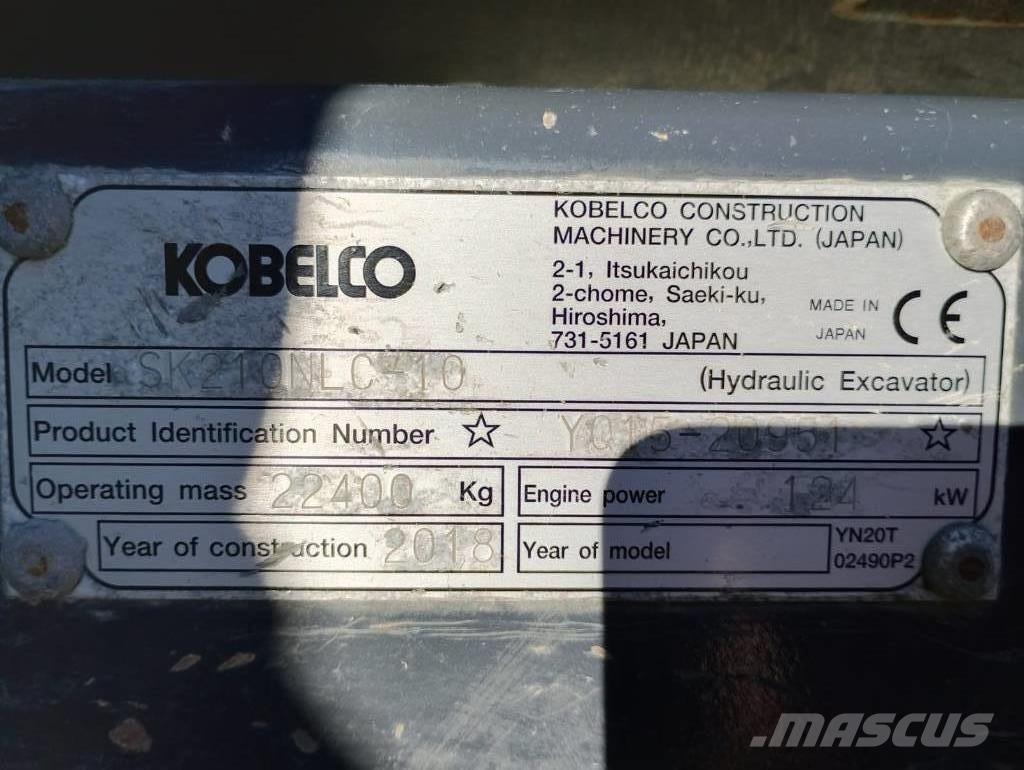 Kobelco SK210 N LC Pásová rýpadla