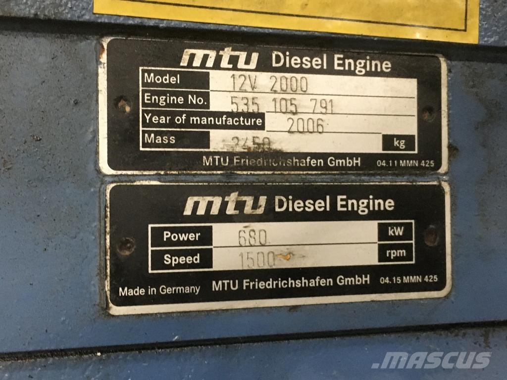 MTU 12V2000 USED Motory
