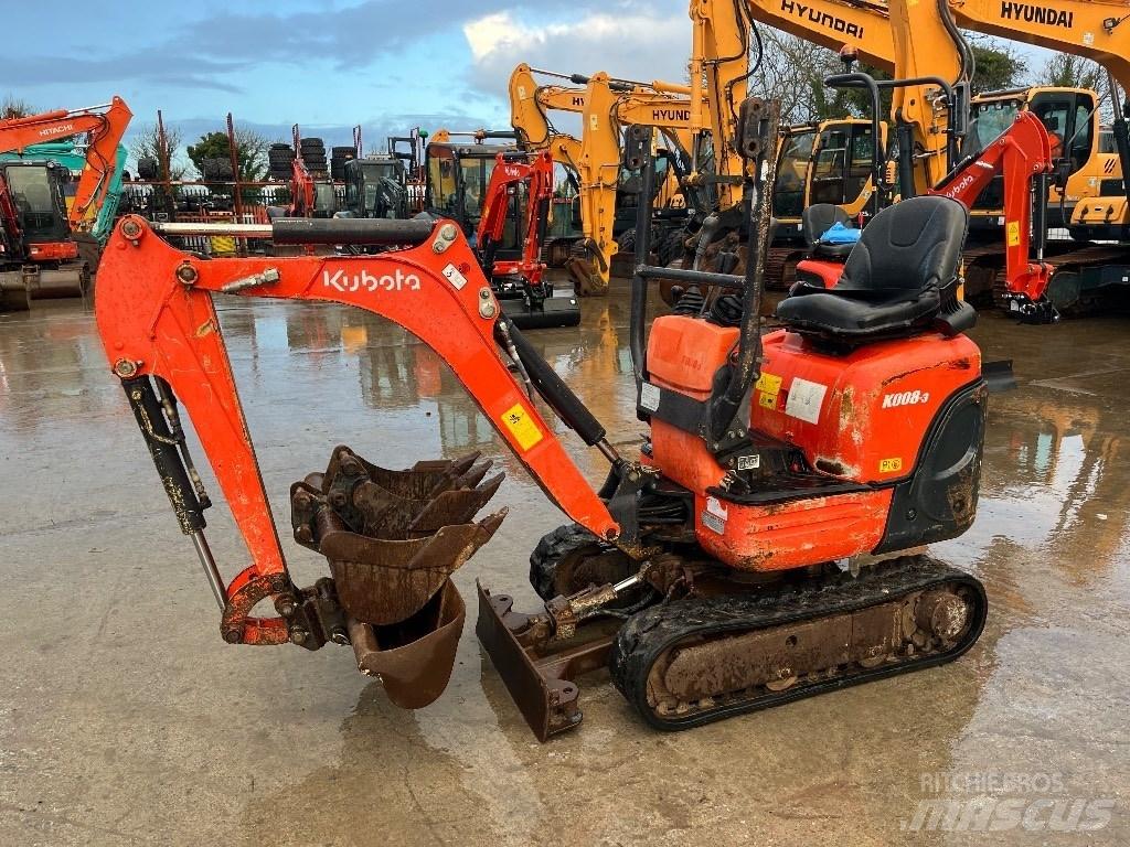 Kubota K 008-3 Mini rýpadla < 7t
