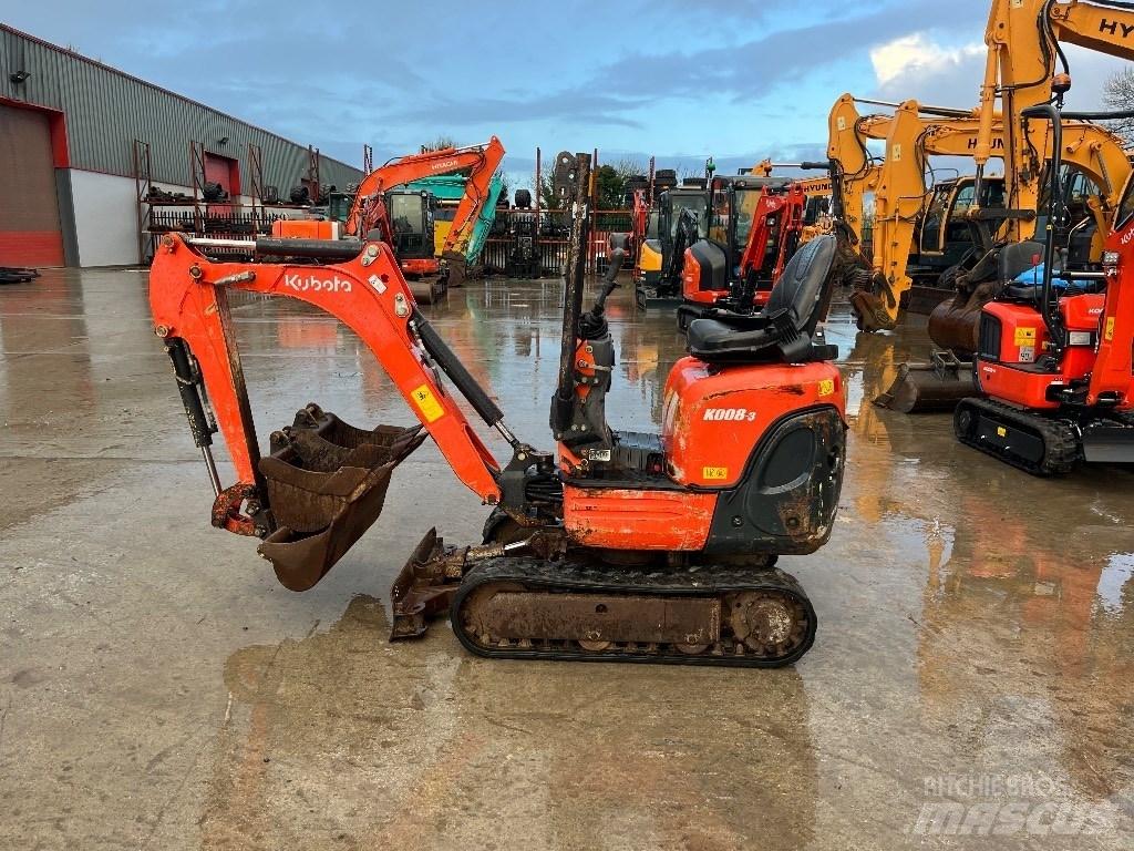Kubota K 008-3 Mini rýpadla < 7t