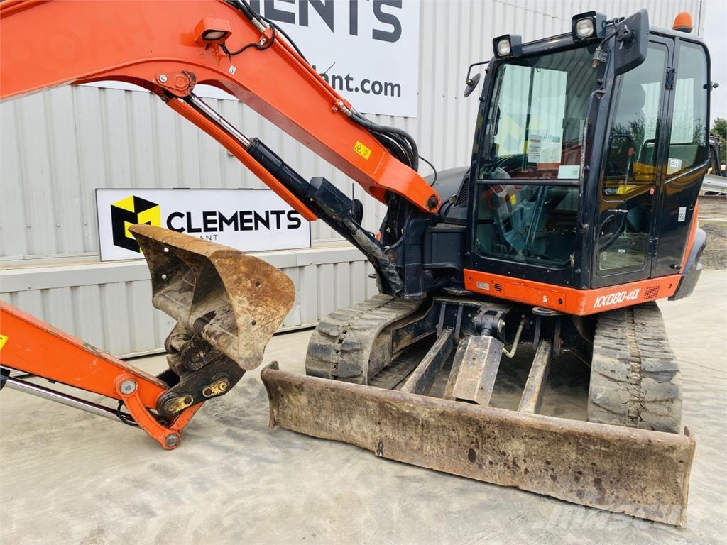 Kubota KX080-4a Midi rýpadla 7t - 12t