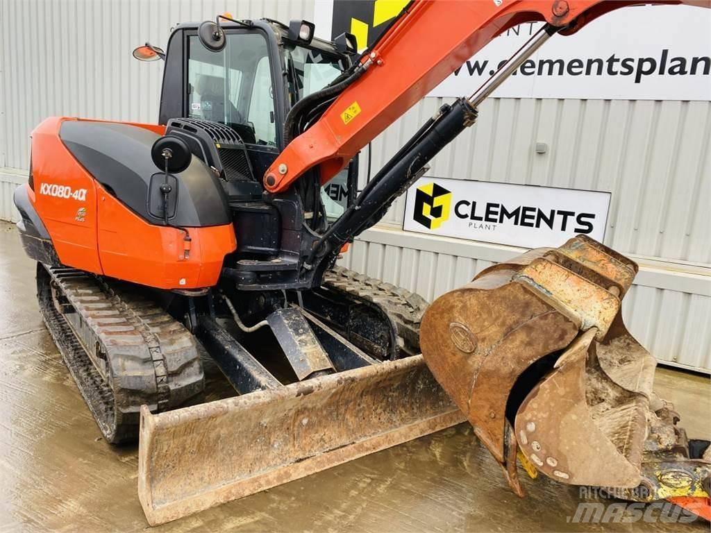 Kubota KX080-4a Midi rýpadla 7t - 12t