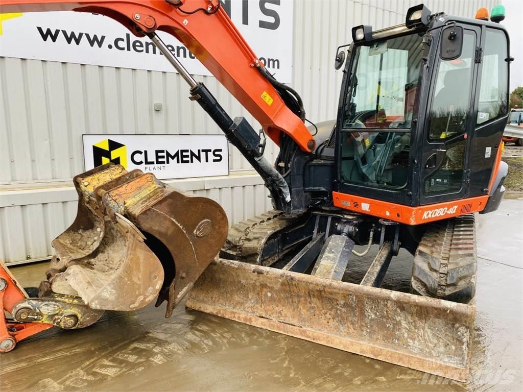 Kubota KX080-4a Midi rýpadla 7t - 12t