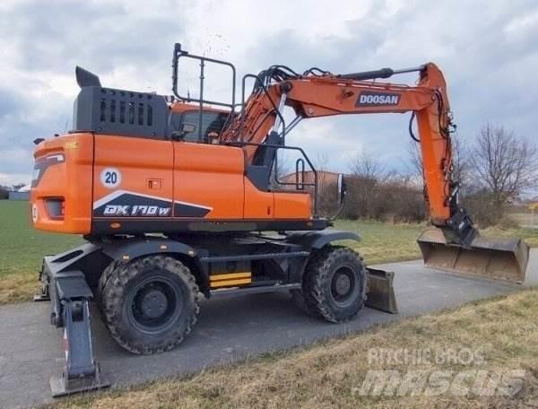 Doosan DX 170 W-7 Kolová rýpadla