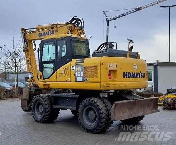 Komatsu PW 160-7E0 Kolová rýpadla