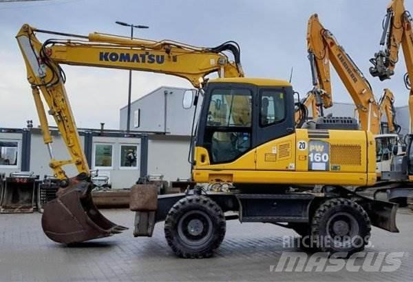 Komatsu PW 160-7E0 Kolová rýpadla