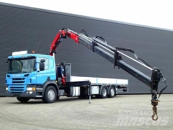 Scania P320 + Effer Autojeřáby, hydraulické ruky