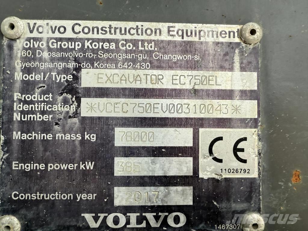 Volvo EC 750 EL Pásová rýpadla