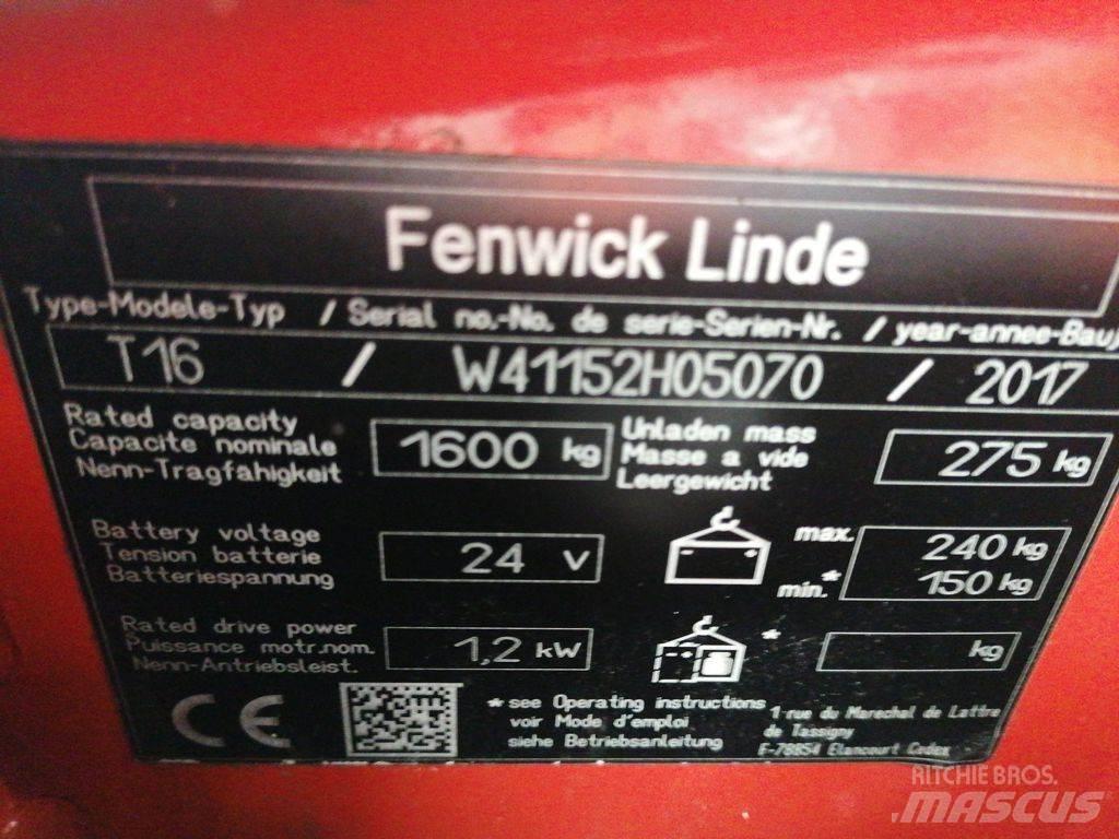 Linde T16 Nízkozdvižný vozík