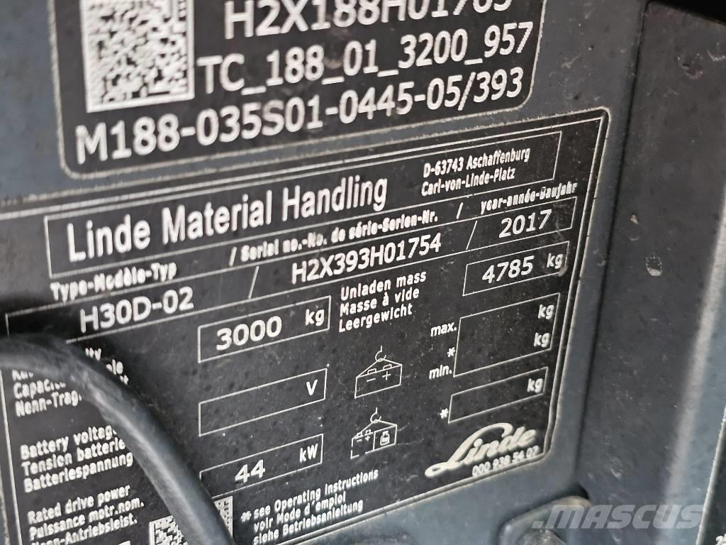 Linde H30D-02 Dieselové vozíky