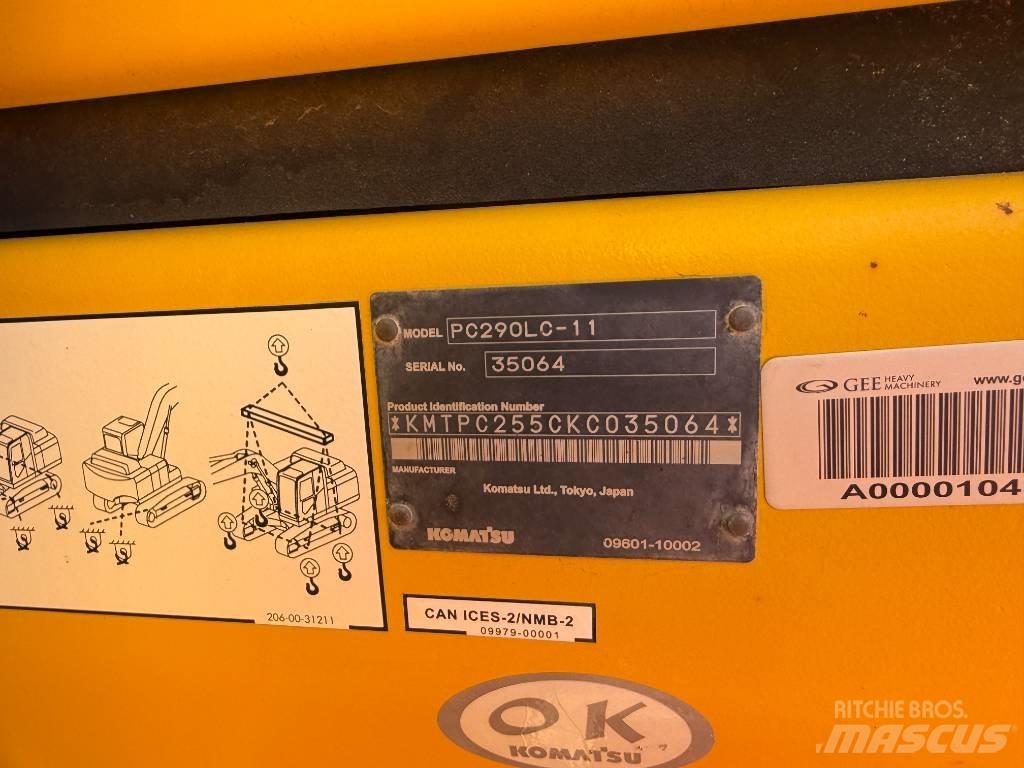 Komatsu PC290LC-11 Pásová rýpadla