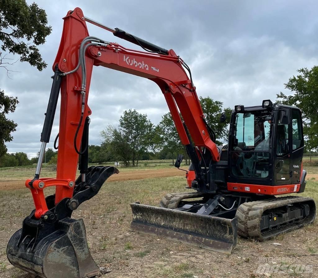 Kubota KX080-4S2 Pásová rýpadla