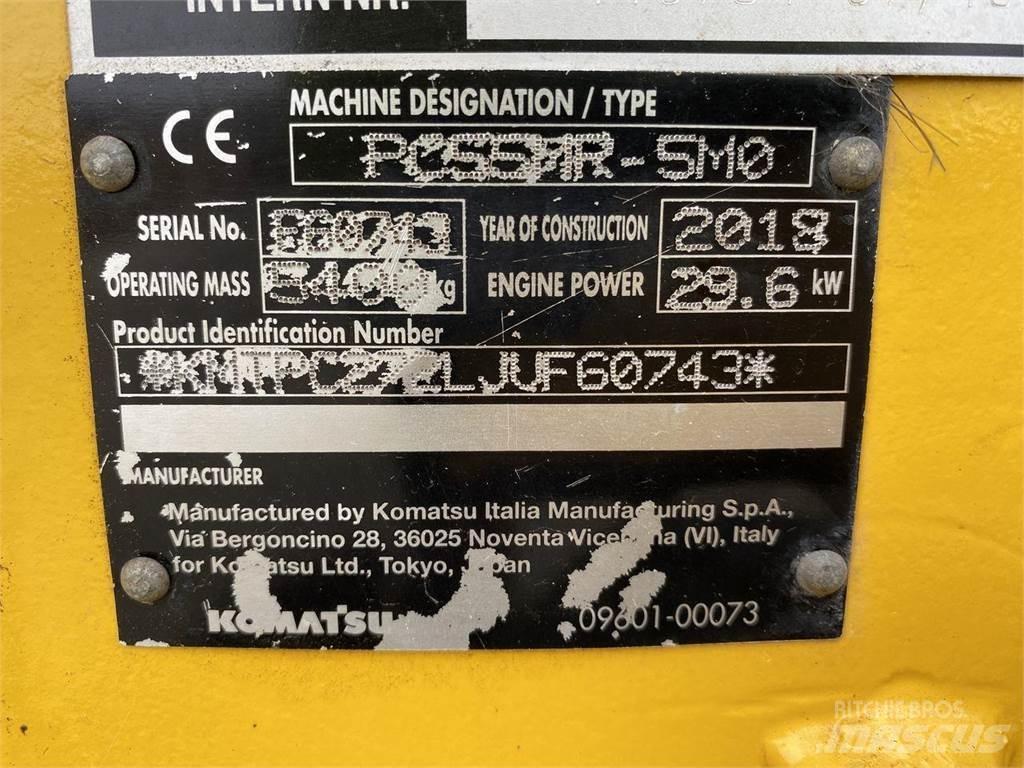 Komatsu PC55MR-5 Kolová rýpadla