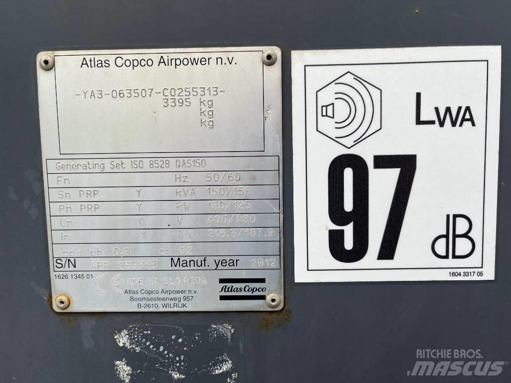Atlas Copco QAS 150 Naftové generátory