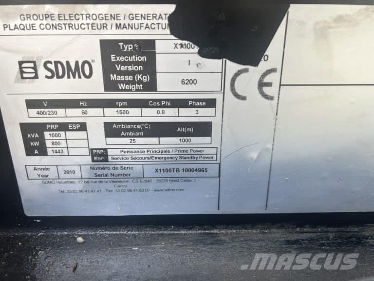 Sdmo X1100 TB Naftové generátory