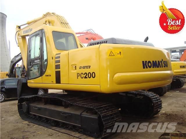 Komatsu PC 200 Pásová rýpadla