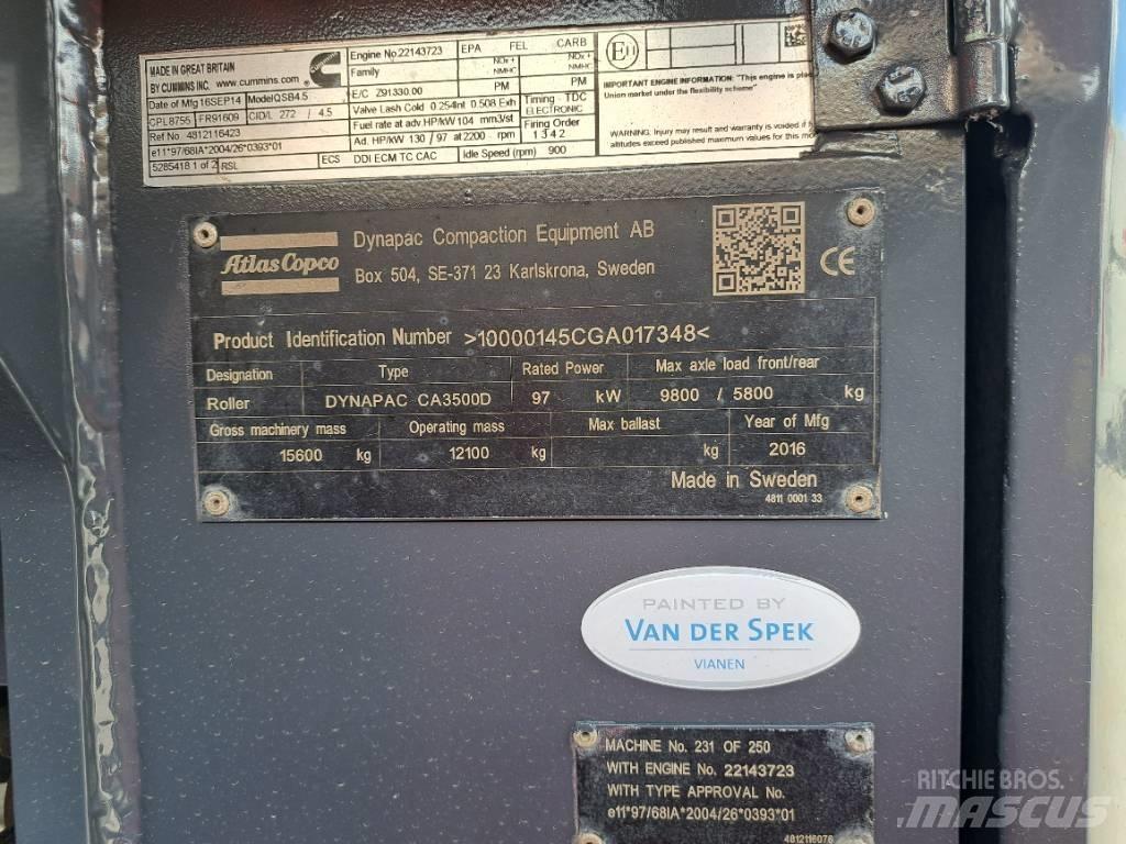 Dynapac CA3500D Tahačové válce
