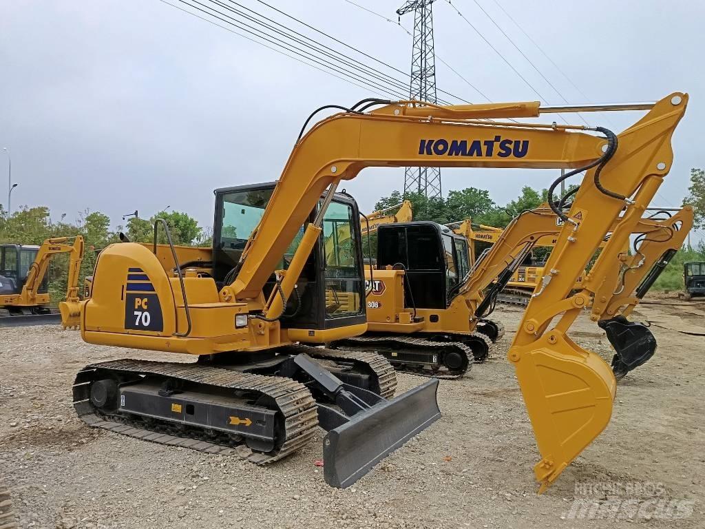 Komatsu PC 70 Pásová rýpadla