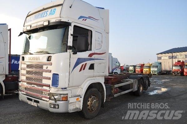 Scania 124 6X2 470 Kontejnerový rám/Přepravníky kontejnerů