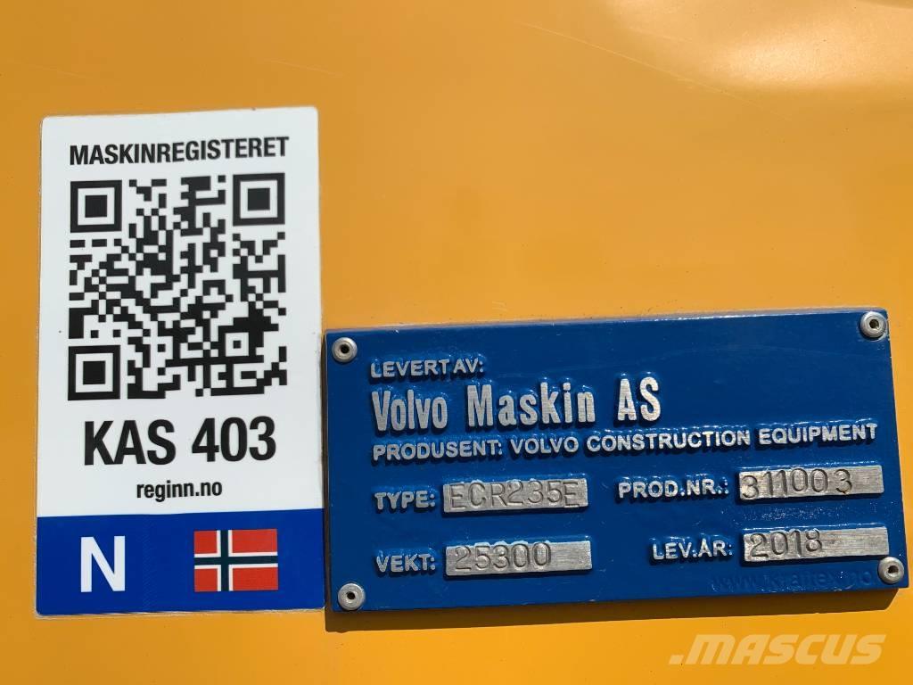 Volvo ECR235EL Pásová rýpadla