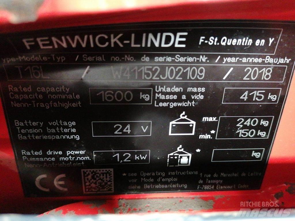 Linde T16L Nízkozdvižný vozík