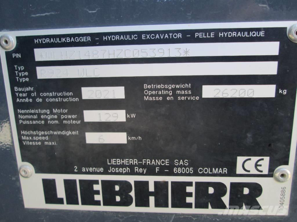 Liebherr R 924 G8 Pásová rýpadla