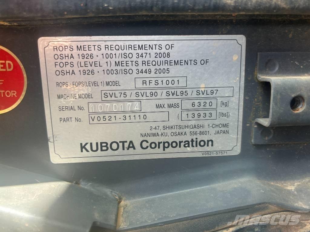 Kubota SVL 75-2 Smykem řízené nakladače