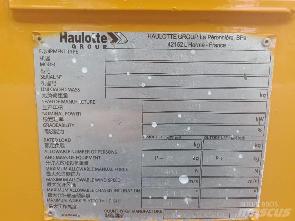 Haulotte OPTIMUM 8 Nůžková zvedací plošina
