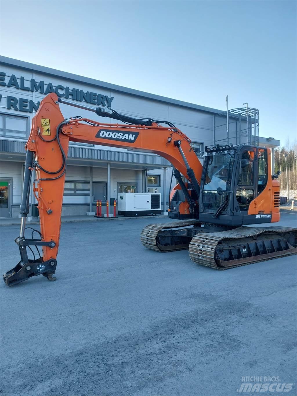 Doosan DX 140LCR 7 Pásová rýpadla