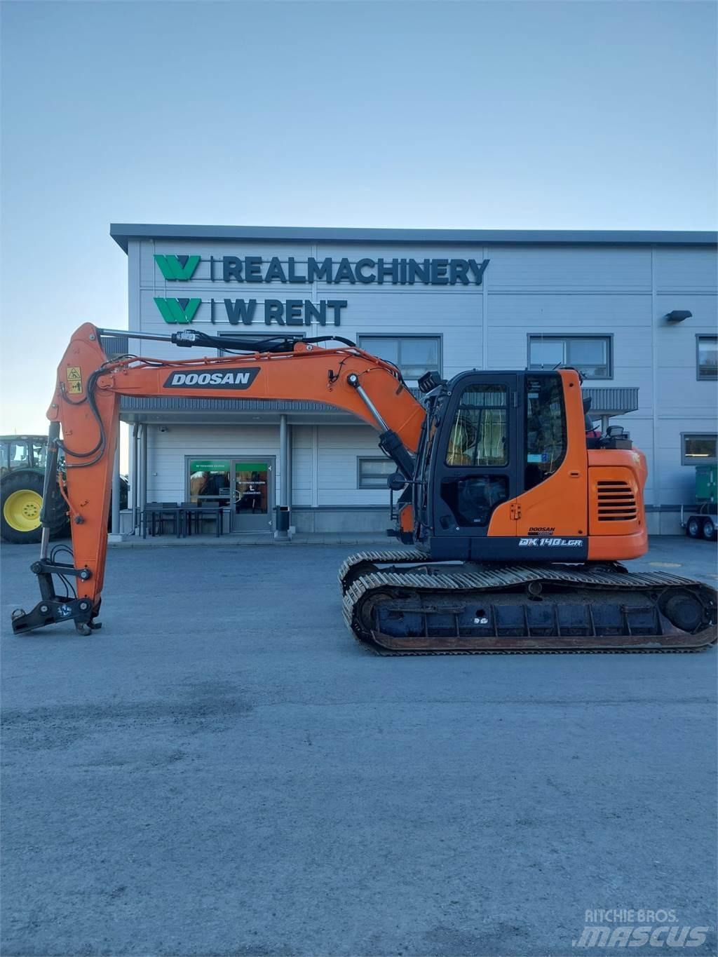 Doosan DX 140LCR 7 Pásová rýpadla