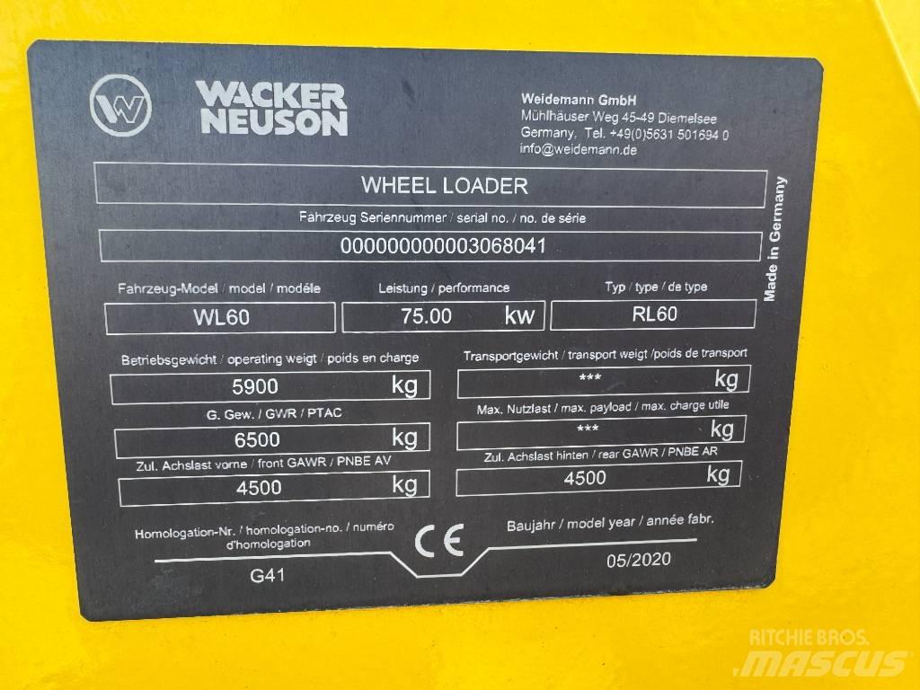 Wacker Neuson WL60 Kolové nakladače