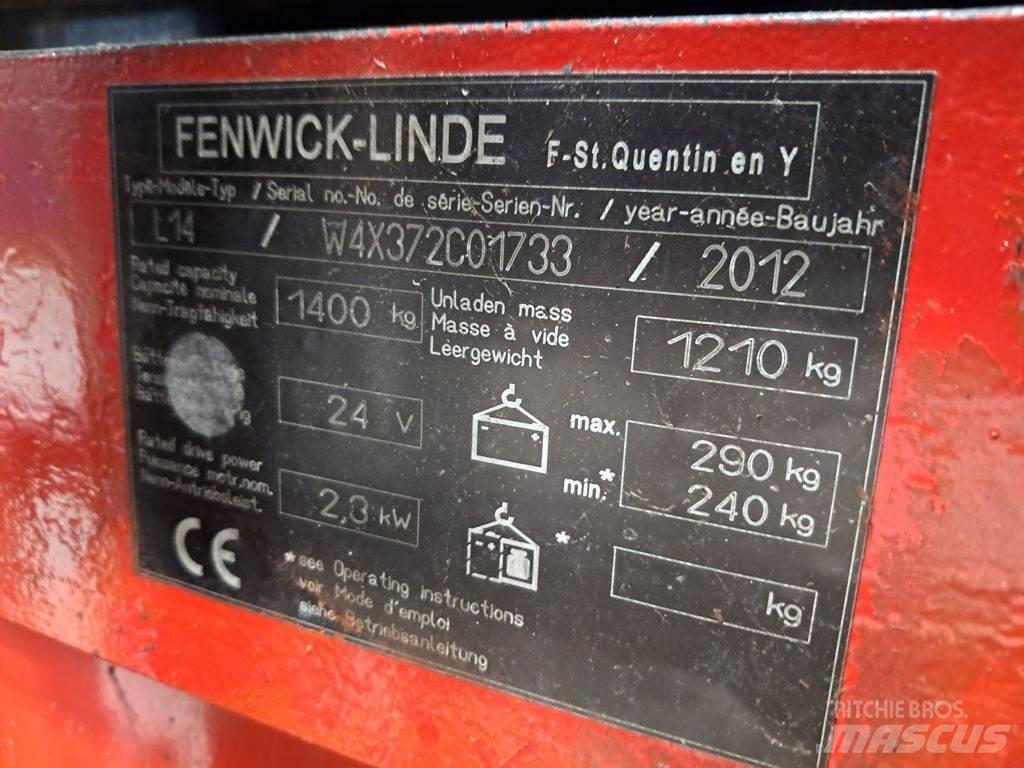 Linde L14 Ručně vedené vysokozdvižné vozíky
