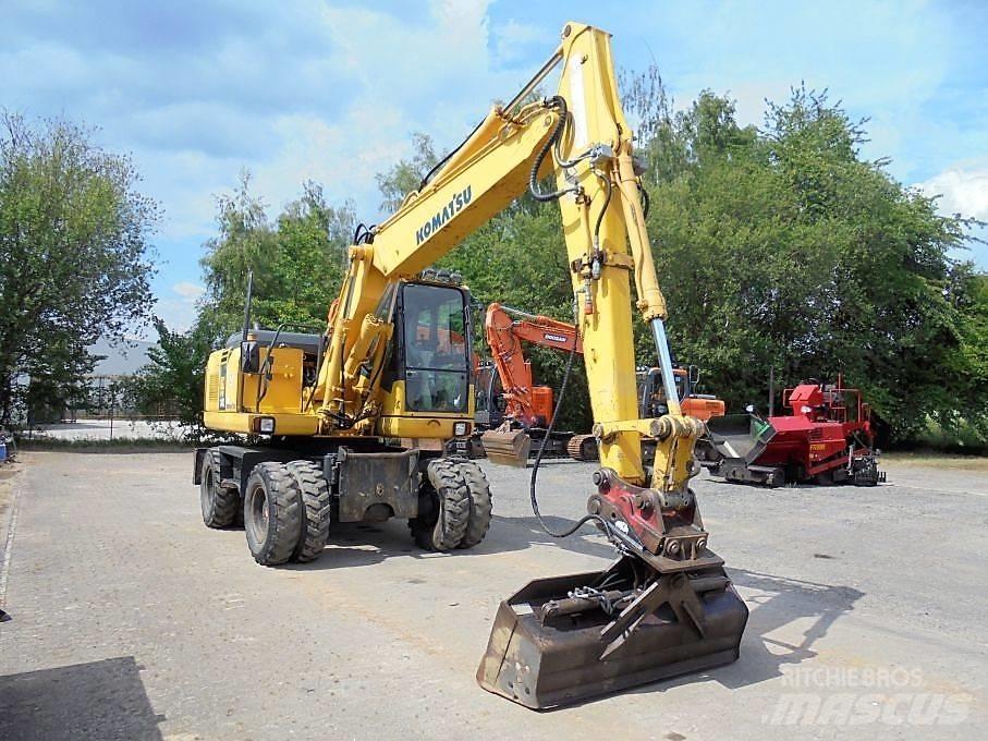 Komatsu PW 140-7 Kolová rýpadla