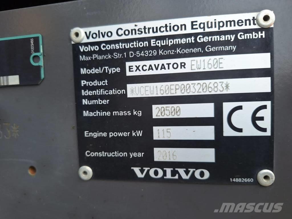 Volvo EW 160 E Kolová rýpadla