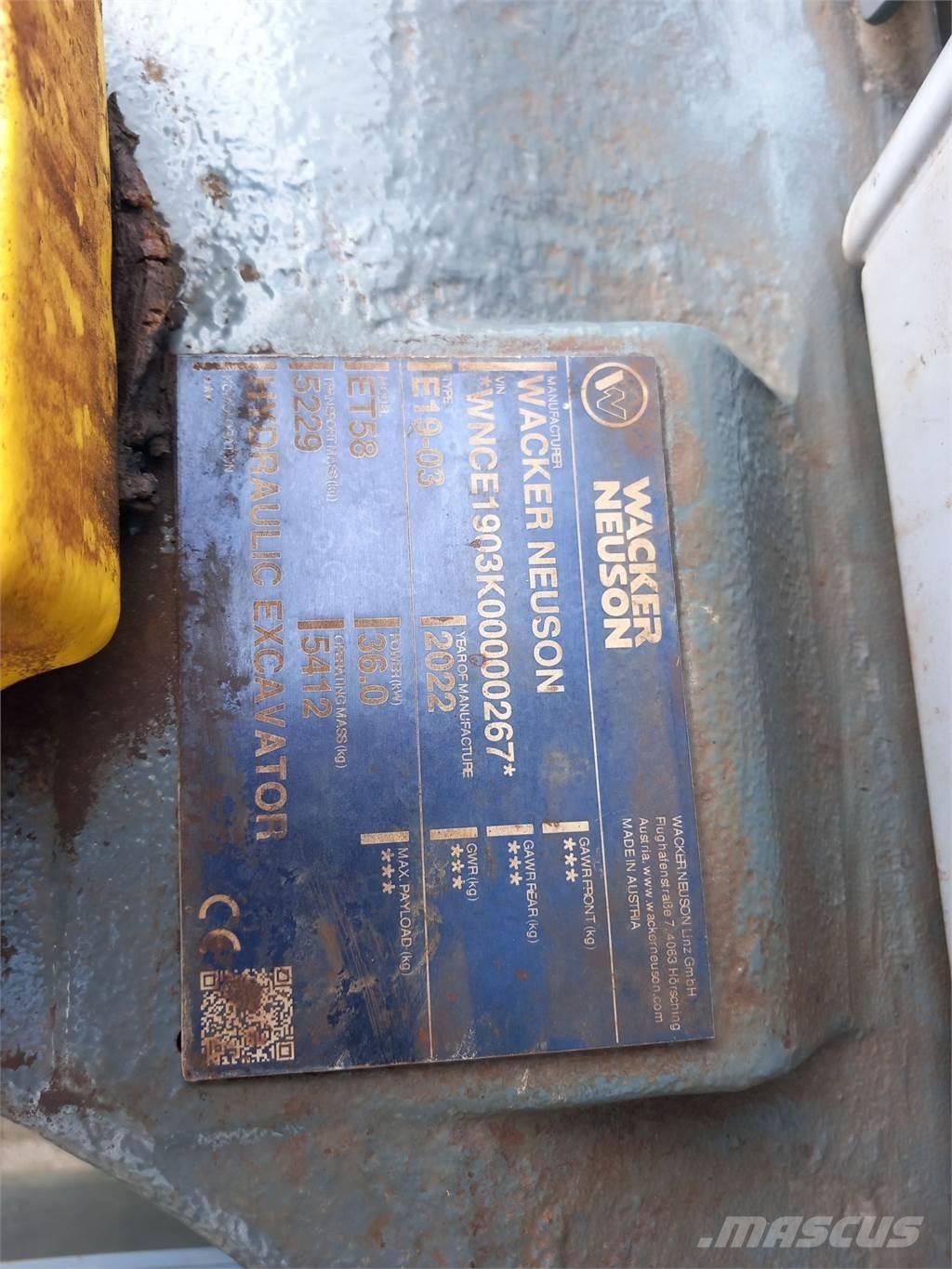 Wacker Neuson ET58 Pásová rýpadla