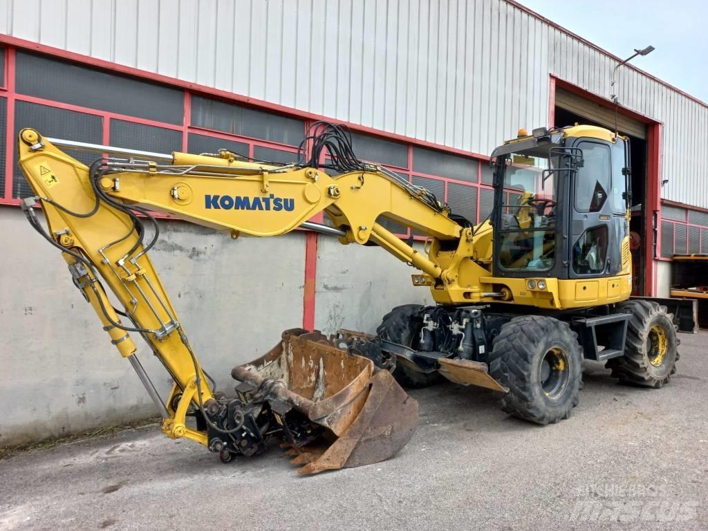 Komatsu PW 98 MR Kolová rýpadla