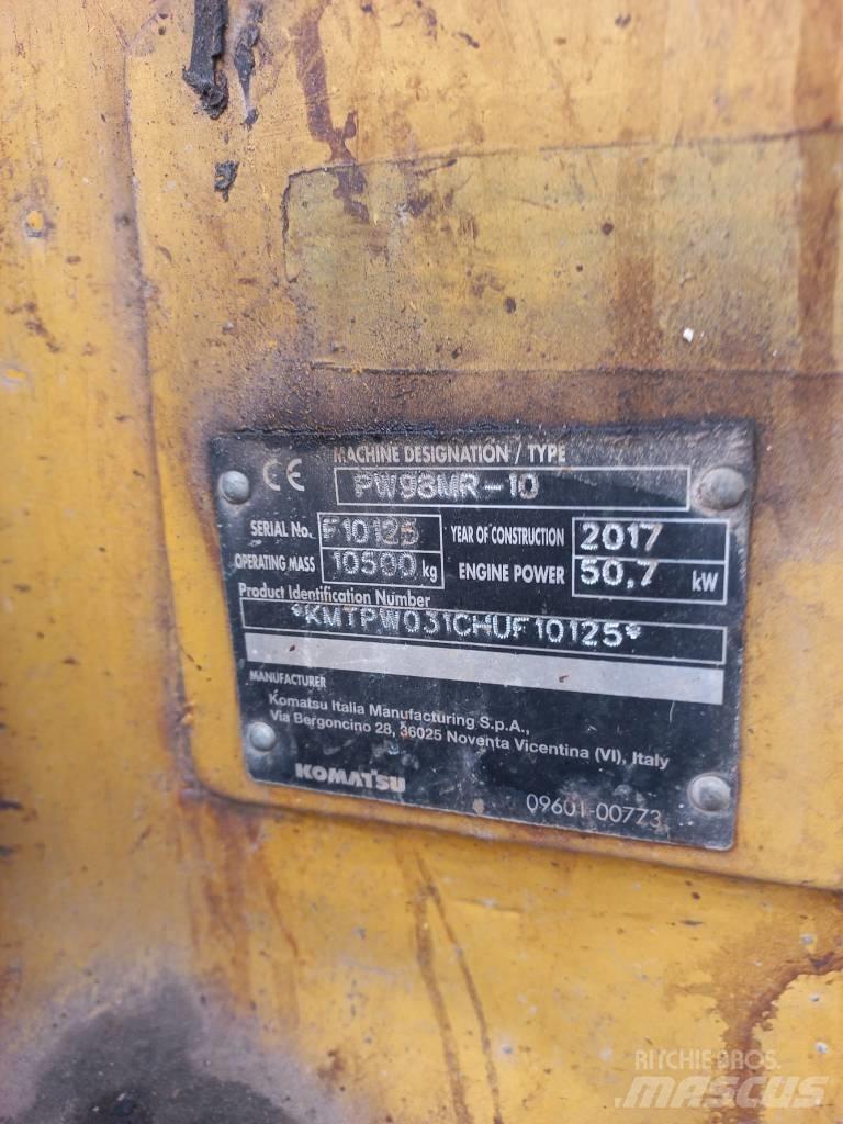 Komatsu PW 98 MR Kolová rýpadla