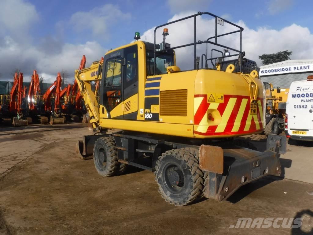 Komatsu PW 160-11 Kolová rýpadla