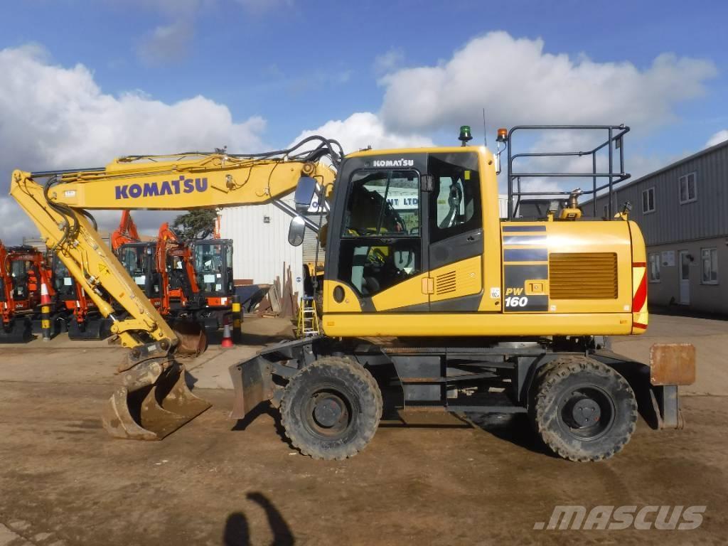 Komatsu PW 160-11 Kolová rýpadla