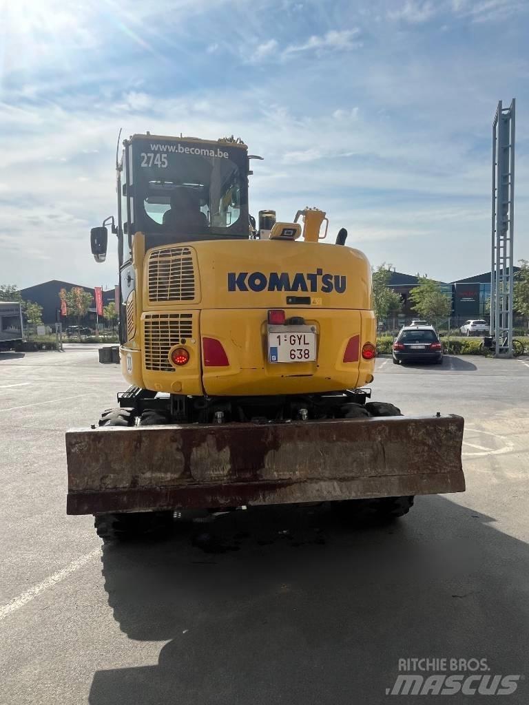 Komatsu PW98MR-10 Kolová rýpadla