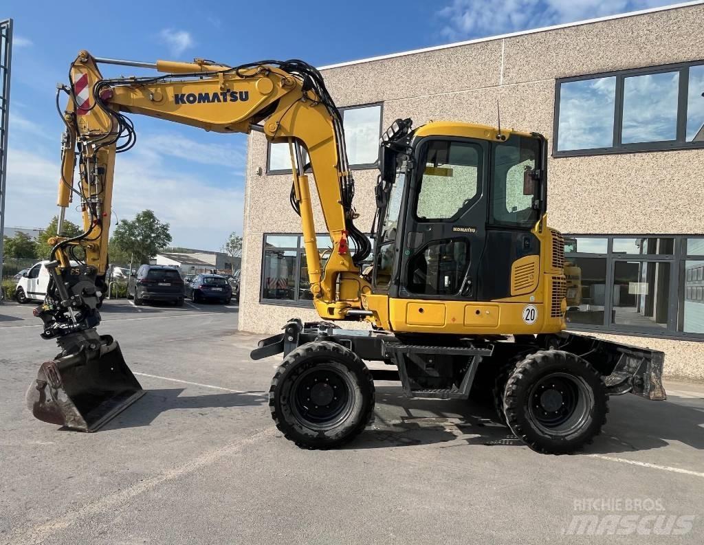 Komatsu PW98MR-10 Kolová rýpadla