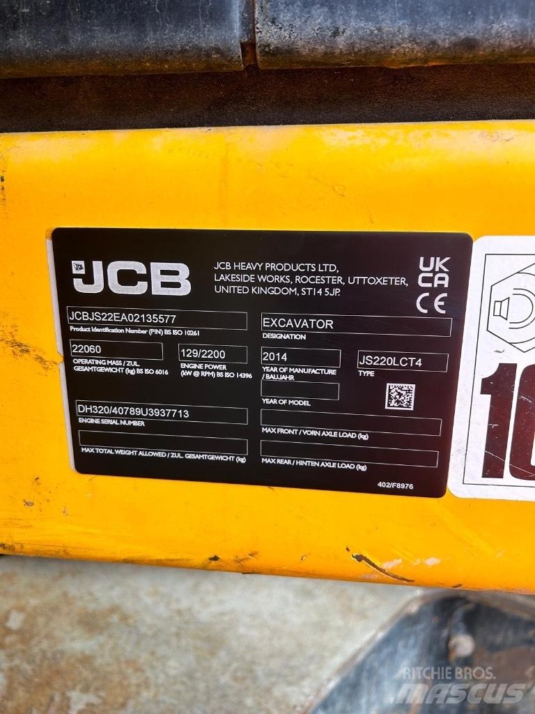 JCB JS 220 LC Pásová rýpadla