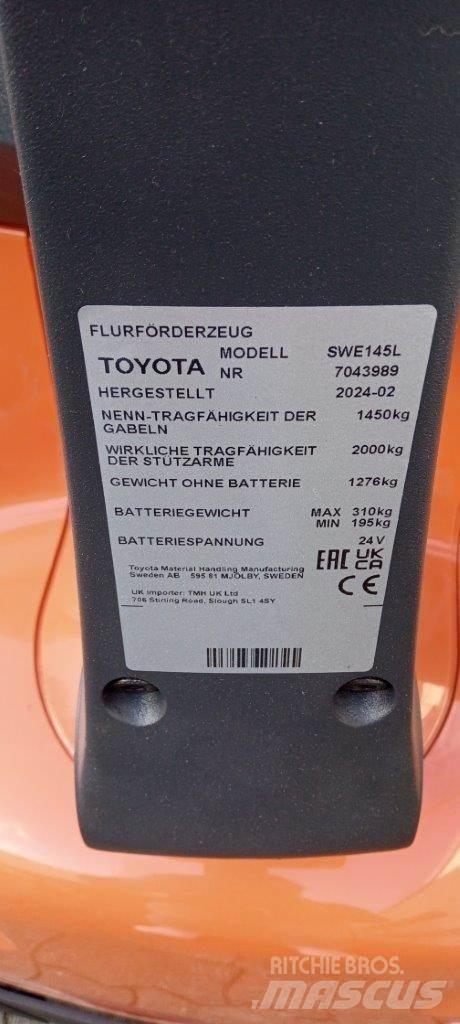 Toyota BT SWE145L Ručně vedené vysokozdvižné vozíky
