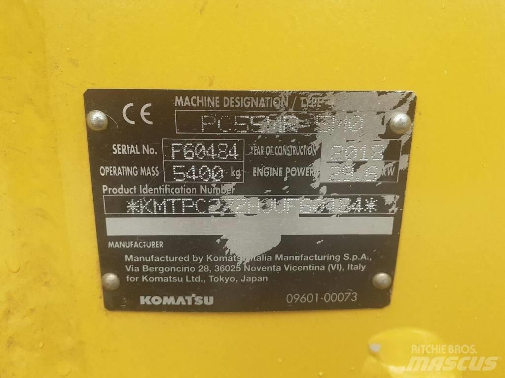 Komatsu PC 55 MR-5 Pásová rýpadla