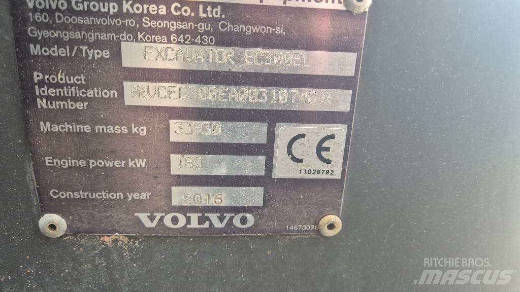 Volvo EC300EL Pásová rýpadla