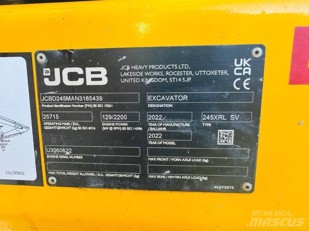 JCB 245 XR Pásová rýpadla