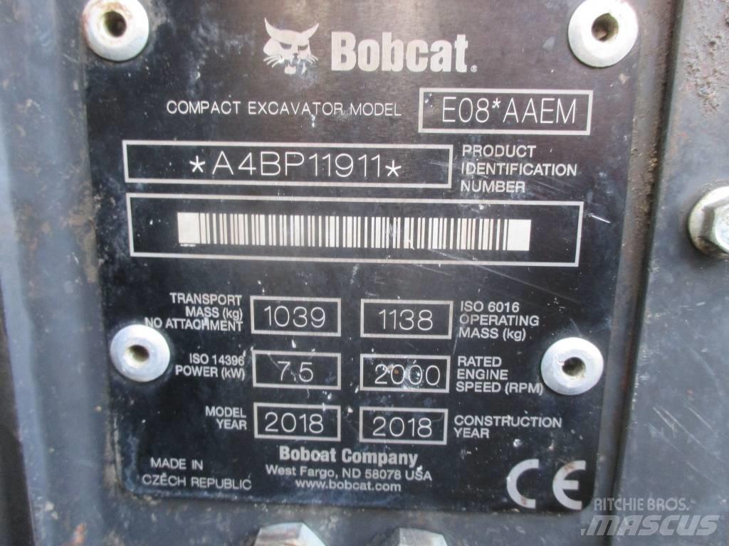 Bobcat E 08 Mini rýpadla < 7t