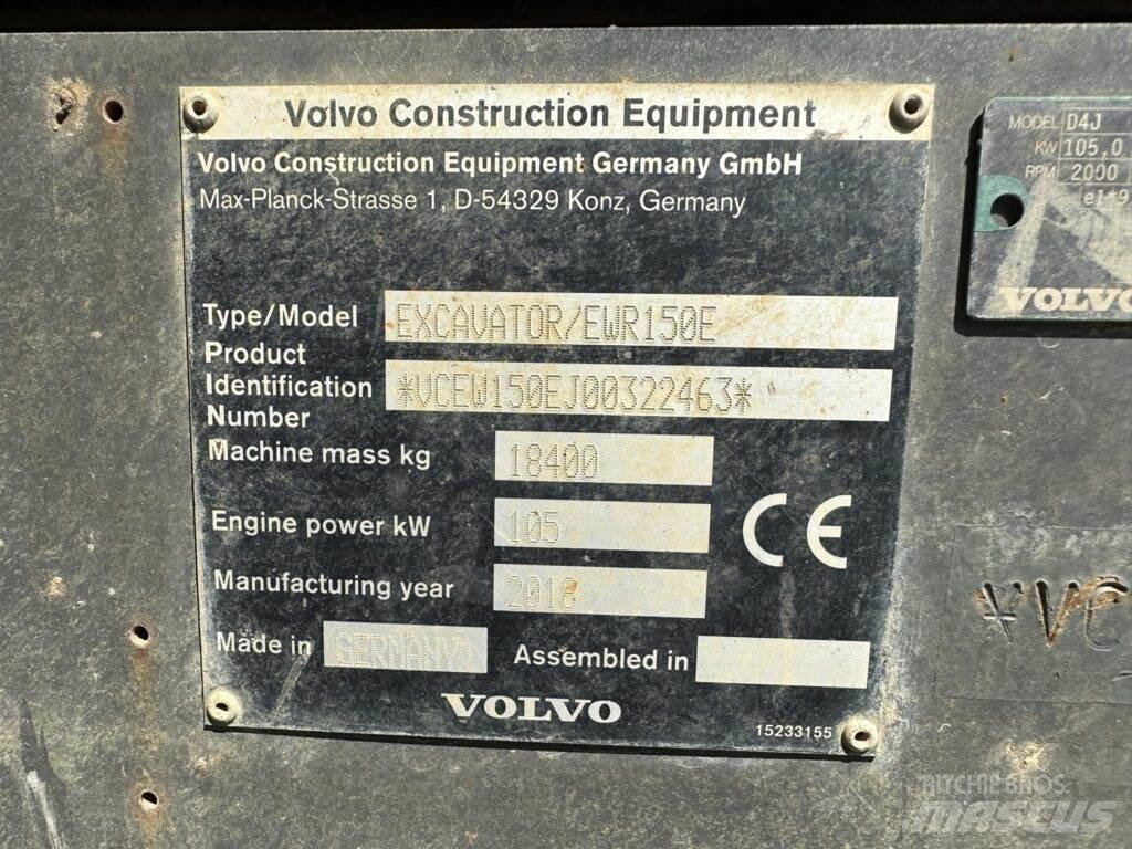 Volvo EWR150E Kolová rýpadla