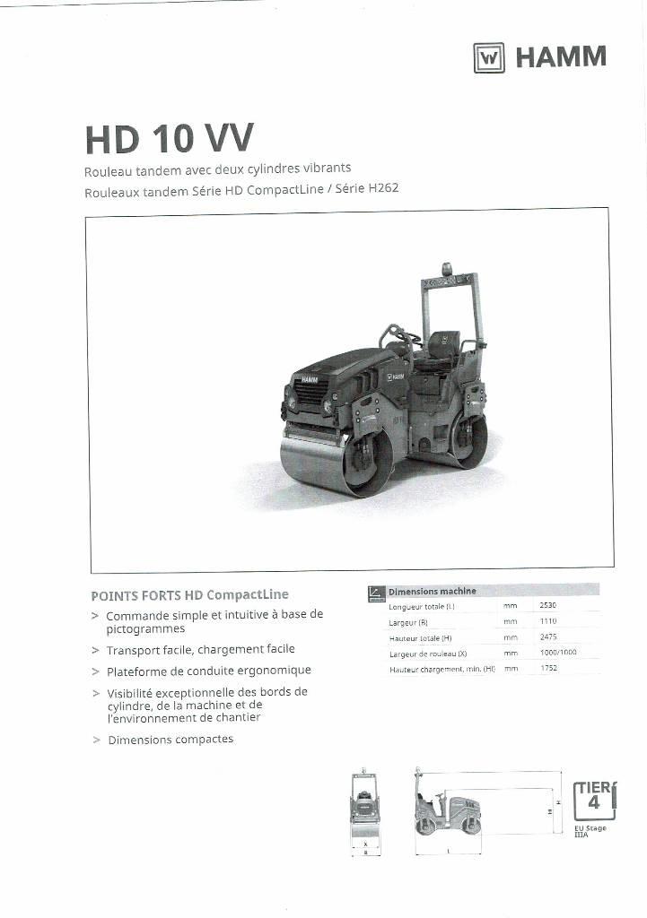 Hamm HD 10 VV Tandemové válce