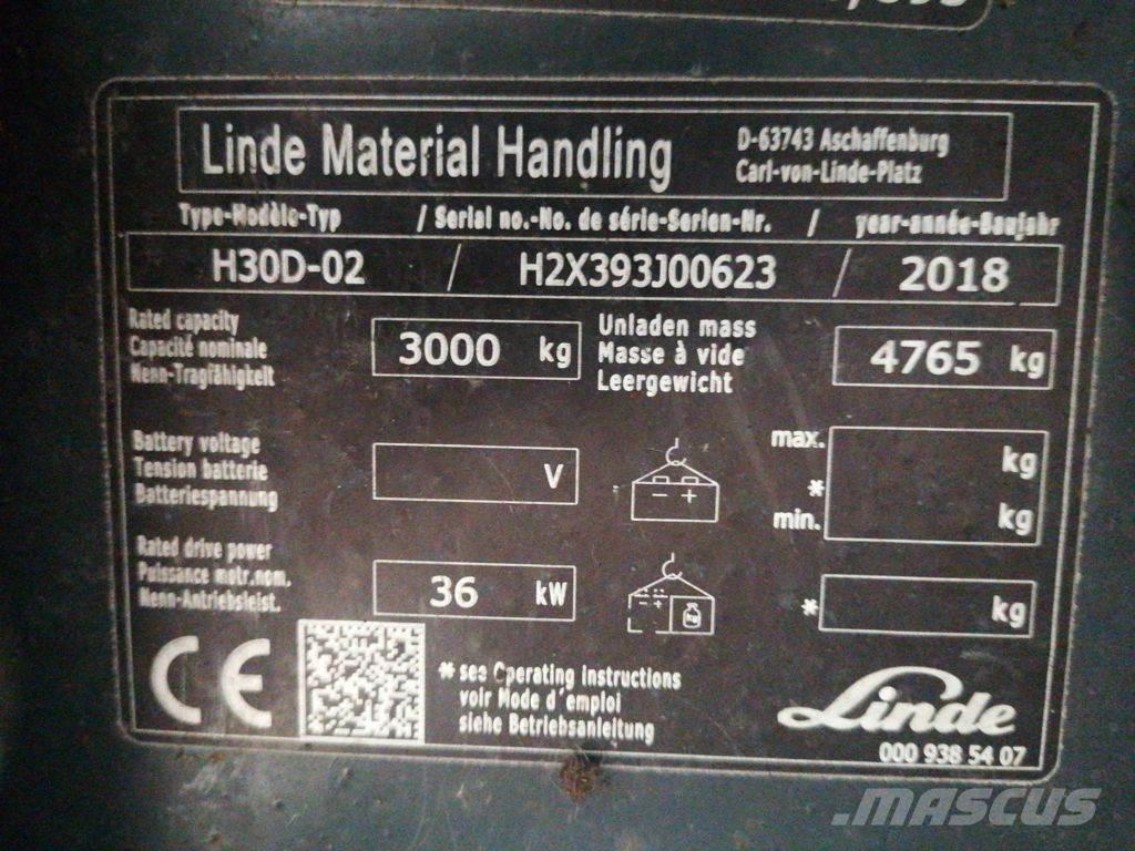Linde H30D-02 Dieselové vozíky